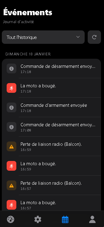 Application IronGuard Alerte